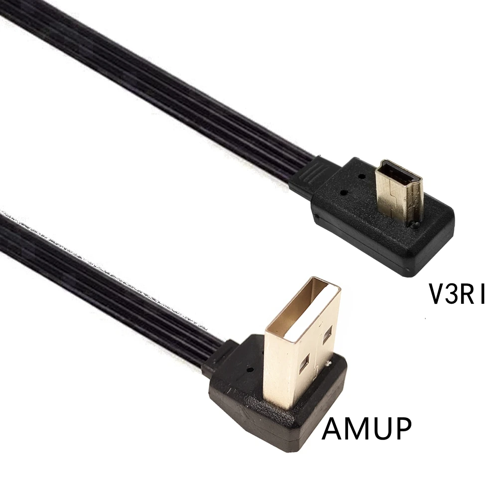 flat USB 2.0 Plug to Mini USB BIS Bottom Left Right Angled 90° Cable 0.2 m 0.3 m 0.5 m 1m for Camera MP4 Tablet
flat USB 2.0 Plug to Mini USB BIS Bottom Left Right Angled 90° Cable 0.2 m 0.3 m 0.5 m 1m for Camera MP4 Tablet