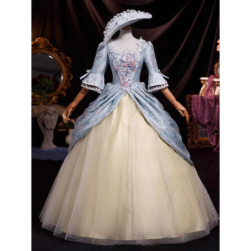 Baroque Medieval Court Costume Noble Portrait Travel Shoot Performance Evening Ball Makeup Flower Tea Party Princess Dress
Baroque Medieval Court Costume Noble Portrait Travel Shoot Performance Evening Ball Makeup Flower Tea Party Princess Dress
