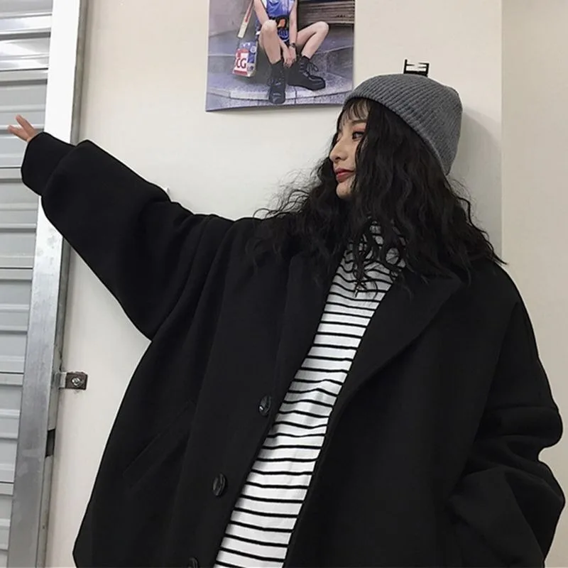 Medium and Long Thickened Women's ClothingWool Coat Black Coat Women's 2025 Autumn and Winter New Loose and Versatile Student
Medium and Long Thickened Women's ClothingWool Coat Black Coat Women's 2025 Autumn and Winter New Loose and Versatile Student