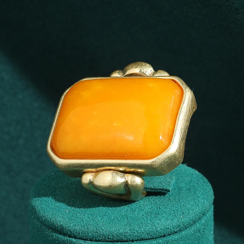 Vintage Square Beeswax Natural Stone Yellow Rings Gold Plated Women Charm Elegance Anniversary Antique Jewelry New Trends 2026
Vintage Square Beeswax Natural Stone Yellow Rings Gold Plated Women Charm Elegance Anniversary Antique Jewelry New Trends 2026