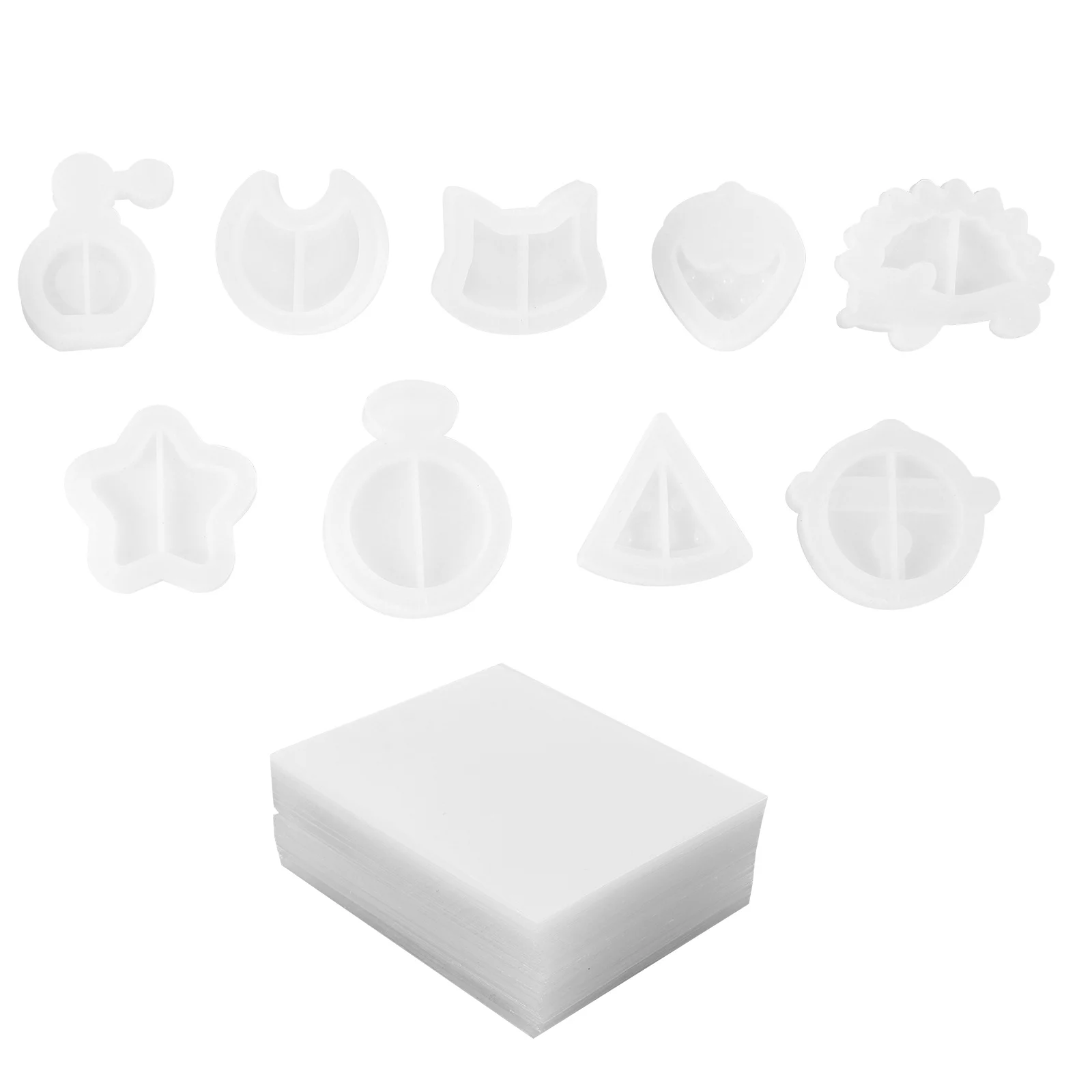 9pcs Key Chain Mold Set Silicone Resin Shaker Molds For Diy Epoxy Quicksand Crafts With Pvc Sheets Reusable Jewelry
9pcs Key Chain Mold Set Silicone Resin Shaker Molds For Diy Epoxy Quicksand Crafts With Pvc Sheets Reusable Jewelry