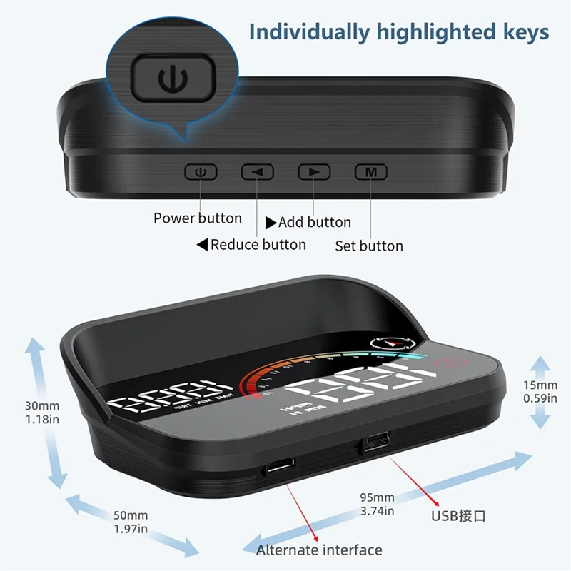 Discount-M22 Car GPS HUD Head-Up Display USB Speedometer Compass Universal Car Accessories
Discount-M22 Car GPS HUD Head-Up Display USB Speedometer Compass Universal Car Accessories