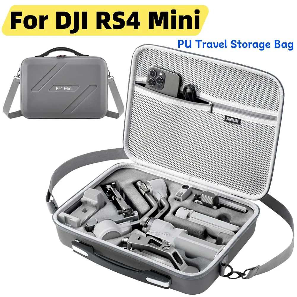 For DJI RS4 Mini Carrying Case PU Portable Storage Bag Shockproof Protective Case Splashproof for DJI RS 4 Mini Accessories Case
For DJI RS4 Mini Carrying Case PU Portable Storage Bag Shockproof Protective Case Splashproof for DJI RS 4 Mini Accessories Case
