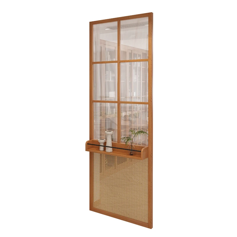 Solid wood Japanese rattan screen Changhong glass partition with rack Cherry wood entrance entrance customization
Solid wood Japanese rattan screen Changhong glass partition with rack Cherry wood entrance entrance customization