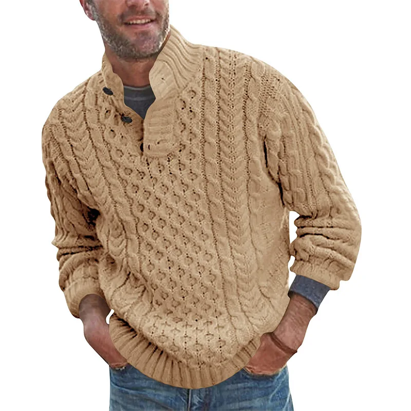 Men Sweater Pullover Mock Neck High Pullover Jacquard Pull Homme Sweater Jacket Men Streetwear Fashion Winter Sweaters Men
Men Sweater Pullover Mock Neck High Pullover Jacquard Pull Homme Sweater Jacket Men Streetwear Fashion Winter Sweaters Men