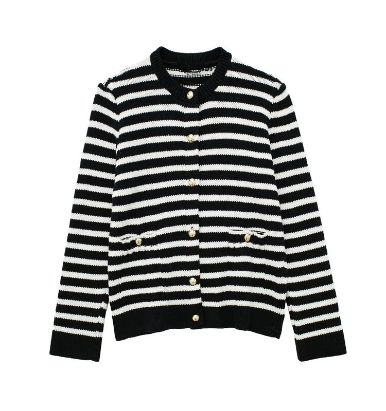 Slimming Knitted Sweater Cardigan Versatile Autumn New Arrival Women's Faion ort Length Long Sve Commute Sle Striped...
Slimming Knitted Sweater Cardigan Versatile Autumn New Arrival Women's Faion ort Length Long Sve Commute Sle Striped...