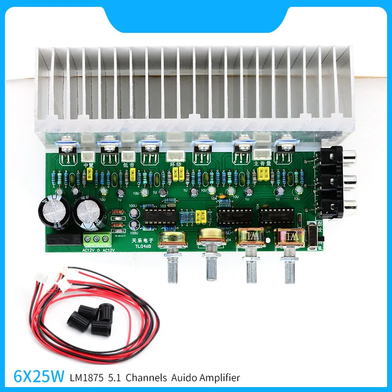 Плата усилителя 6X25W LM1875, 5.1-канальная аудиосистема с усилителями мощности для объемного звучания, центрального и сабвуферного каналов, 6-канальная звуковая система
Плата усилителя 6X25W LM1875, 5.1-канальная аудиосистема с усилителями мощности для объемного звучания, центрального и сабвуферного каналов, 6-канальная звуковая система