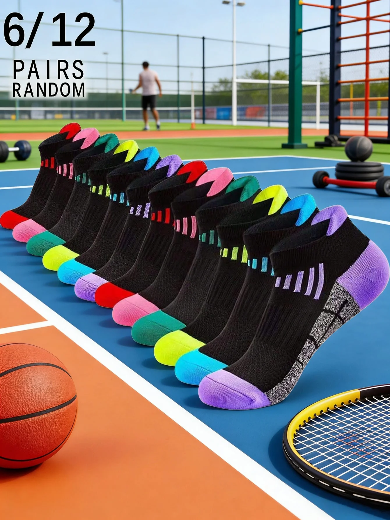 6/12 Pairs Random Quick Dry Running Socks, Breathable Athletic No Show Socks for Women
6/12 Pairs Random Quick Dry Running Socks, Breathable Athletic No Show Socks for Women