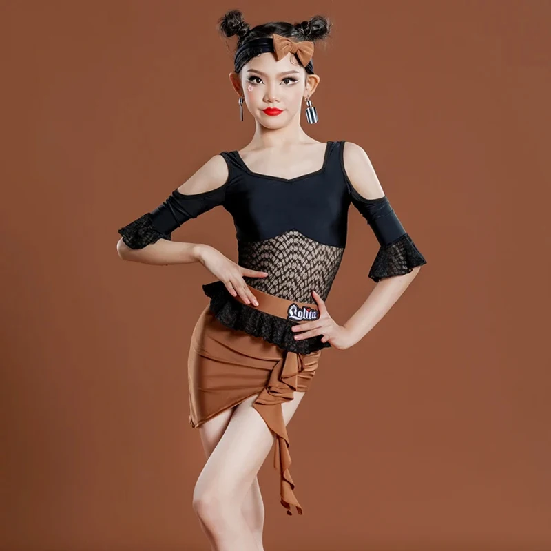 Girls Off-Shoulder Latin Dance Clothing Bodysuit Skirt ChaCha Practice Suit Modern Rumba Samba Performance Outfit DL10017
Girls Off-Shoulder Latin Dance Clothing Bodysuit Skirt ChaCha Practice Suit Modern Rumba Samba Performance Outfit DL10017