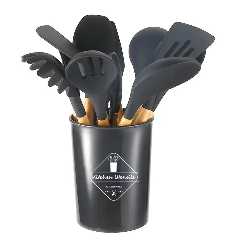 1 Set Silicone Kitchen Utensils with Wooden Handle Kitchen Cookware Turner Spatula Measuring Spoon Practical Kitchenware
1 Set Silicone Kitchen Utensils with Wooden Handle Kitchen Cookware Turner Spatula Measuring Spoon Practical Kitchenware