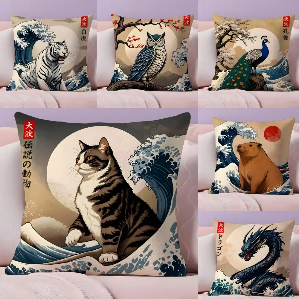 Animals The Great Wave Katsushika Hokusai Cushion Cover Plush Fabric Soft Double-Sided Printed Sofa Warm Home Gift Pillow Cover
Animals The Great Wave Katsushika Hokusai Cushion Cover Plush Fabric Soft Double-Sided Printed Sofa Warm Home Gift Pillow Cover