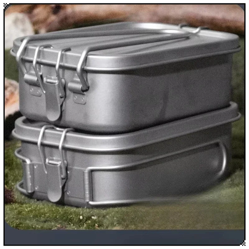 New Picnic Camping Equipment Outdoor Pure Titanium Lunch Box Bento Box Household Lunch Boxs Lightweight Portable
New Picnic Camping Equipment Outdoor Pure Titanium Lunch Box Bento Box Household Lunch Boxs Lightweight Portable