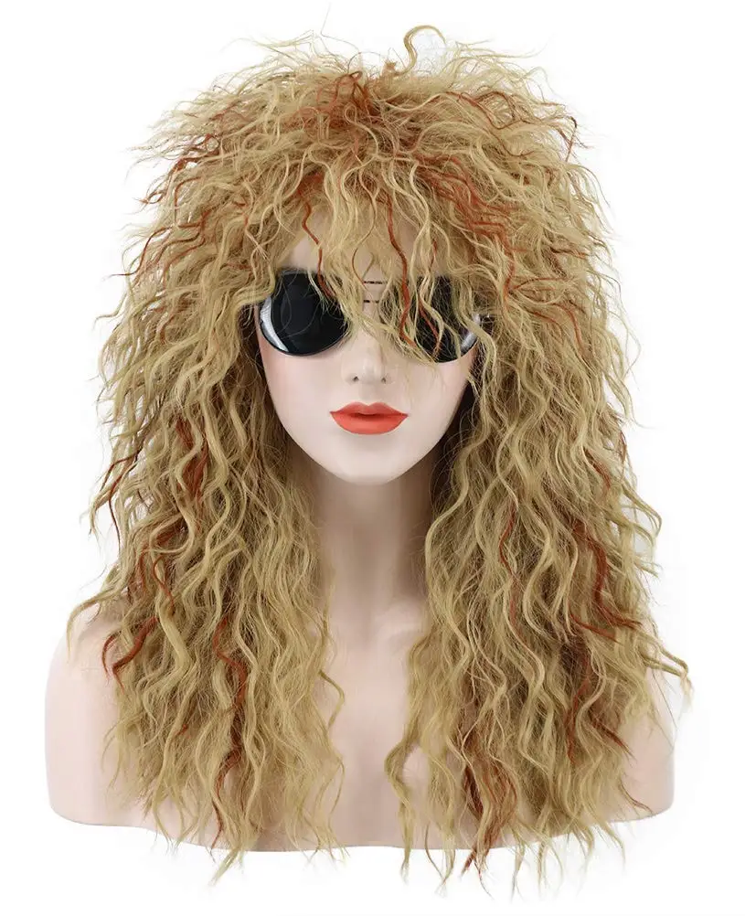 Men Women Long Curly Orange Mix Blonde 70s Heavy Metal Rocker Mullet Wig 80s Costume Cosplay Wigs Halloween Party Play Role
Men Women Long Curly Orange Mix Blonde 70s Heavy Metal Rocker Mullet Wig 80s Costume Cosplay Wigs Halloween Party Play Role