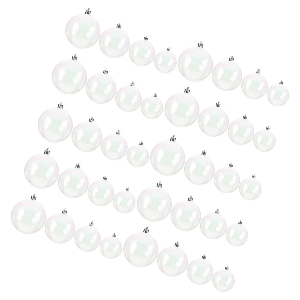 40pcs Decorative Balls Fillable Plastic Ornaments Plastic Fillable Ornament Balls Iridescent Christmas Tree DIY Party Home
40pcs Decorative Balls Fillable Plastic Ornaments Plastic Fillable Ornament Balls Iridescent Christmas Tree DIY Party Home