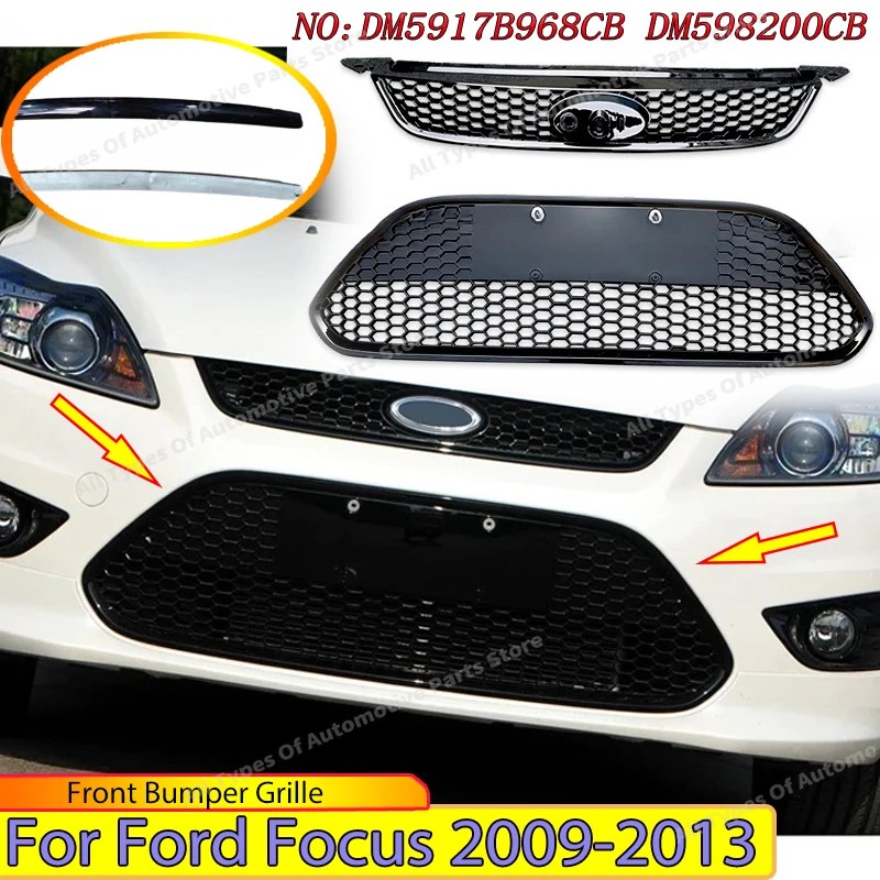 For Ford Focus 2009 2010 2011 2012 2013 Car Front Bumper Grille Honeycomb Mesh Upper Lower Grills Radiator Mesh Hood Body Kits
For Ford Focus 2009 2010 2011 2012 2013 Car Front Bumper Grille Honeycomb Mesh Upper Lower Grills Radiator Mesh Hood Body Kits