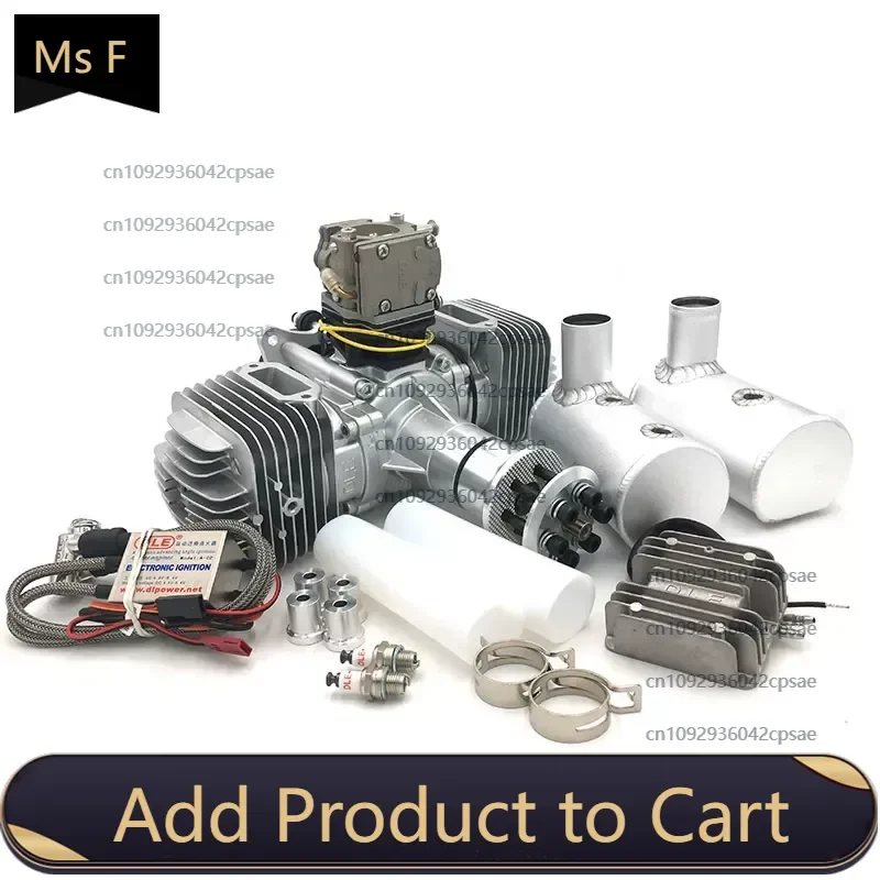 DLE170 model engine two-cylinder two-stroke with power generation system 180W170CC displacement
DLE170 model engine two-cylinder two-stroke with power generation system 180W170CC displacement