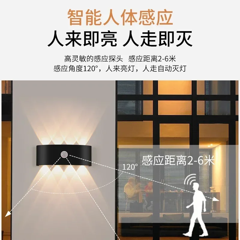 Minimalist Up-Down LED Wall Sconce - Outdoor Waterproof Motion Sensor Lighting, Modern Design for Courtyard Gardens
Minimalist Up-Down LED Wall Sconce - Outdoor Waterproof Motion Sensor Lighting, Modern Design for Courtyard Gardens