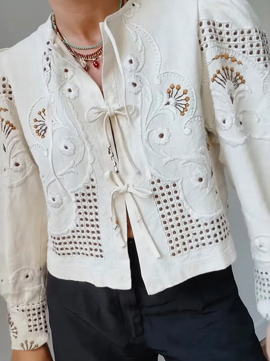 Женский топ с вышивкой в стиле ретро ранней весны и поясом Bubble Sve Apricot Long Sve irt Top ort Sle Cotton Blend
Женский топ с вышивкой в стиле ретро ранней весны и поясом Bubble Sve Apricot Long Sve irt Top ort Sle Cotton Blend