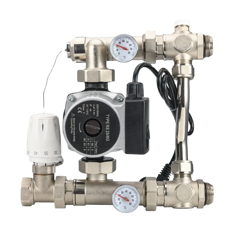 Modern Flexible Underfloor Heating Water Mixing Center with Temperature Control Brass Material
Modern Flexible Underfloor Heating Water Mixing Center with Temperature Control Brass Material