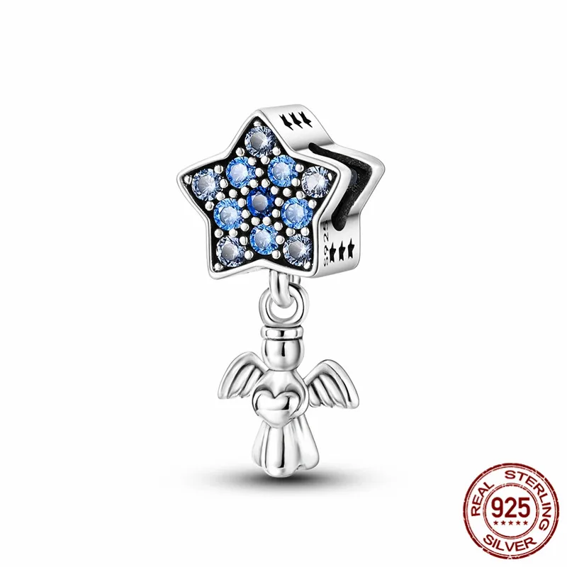 This S925 sterling silver star charm paired with an original design bracelet makes a perfect DIY jewelry gift for women.
This S925 sterling silver star charm paired with an original design bracelet makes a perfect DIY jewelry gift for women.