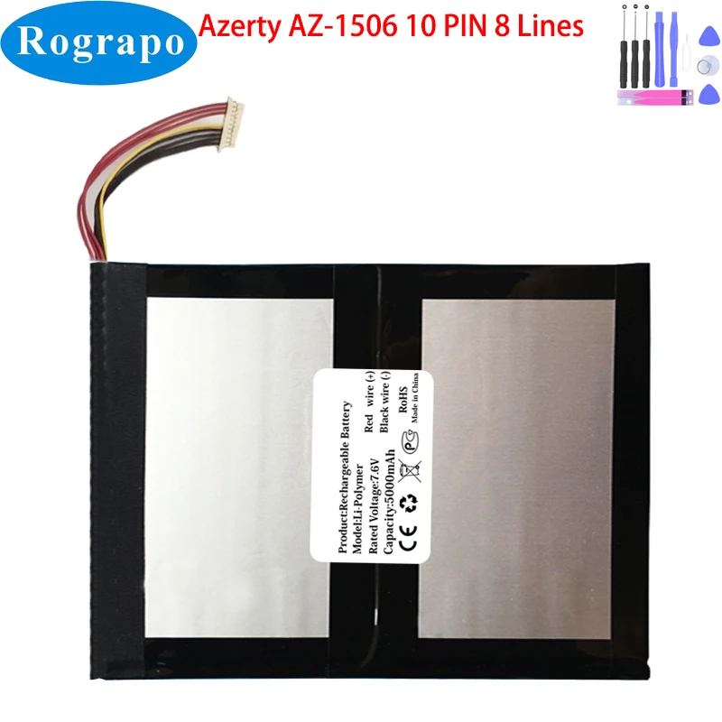 Новый аккумулятор для ноутбука Azerty AZ-1506, 7,6 В, 5000 мАч, 10 контактов, 8 проводов
Новый аккумулятор для ноутбука Azerty AZ-1506, 7,6 В, 5000 мАч, 10 контактов, 8 проводов