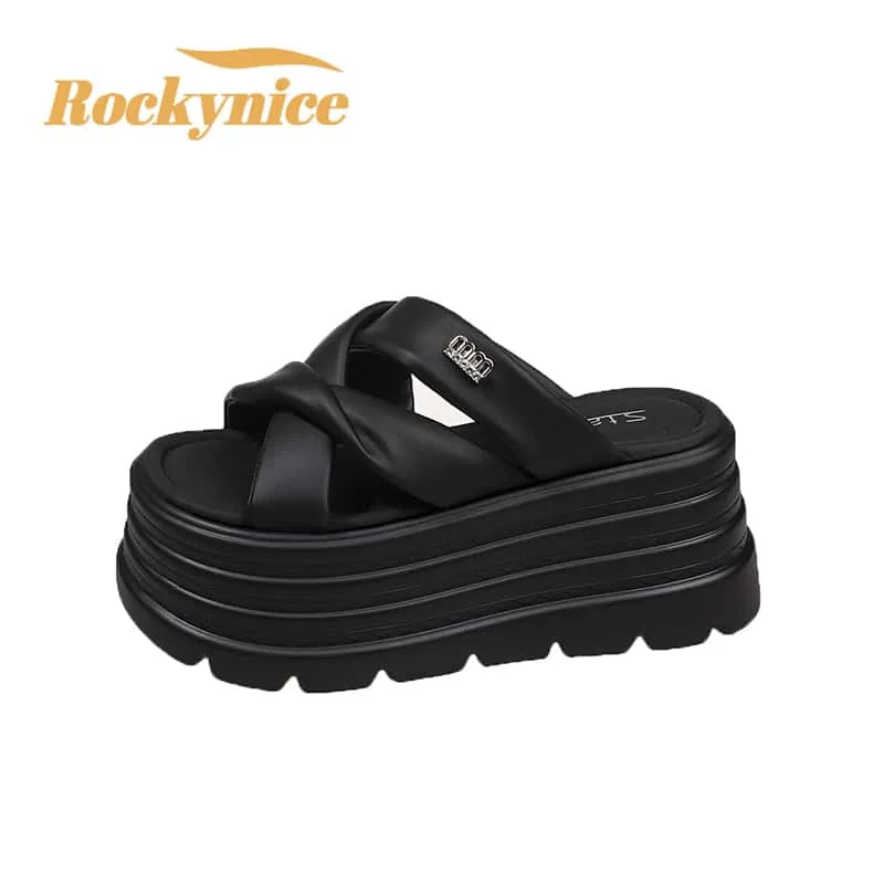 NEW 8CM Wedge Slippers for Women 2026 Summer Non Slip Platform Sandals Woman Open Toe Comfortable Female Chunky Beach Slippers
NEW 8CM Wedge Slippers for Women 2026 Summer Non Slip Platform Sandals Woman Open Toe Comfortable Female Chunky Beach Slippers