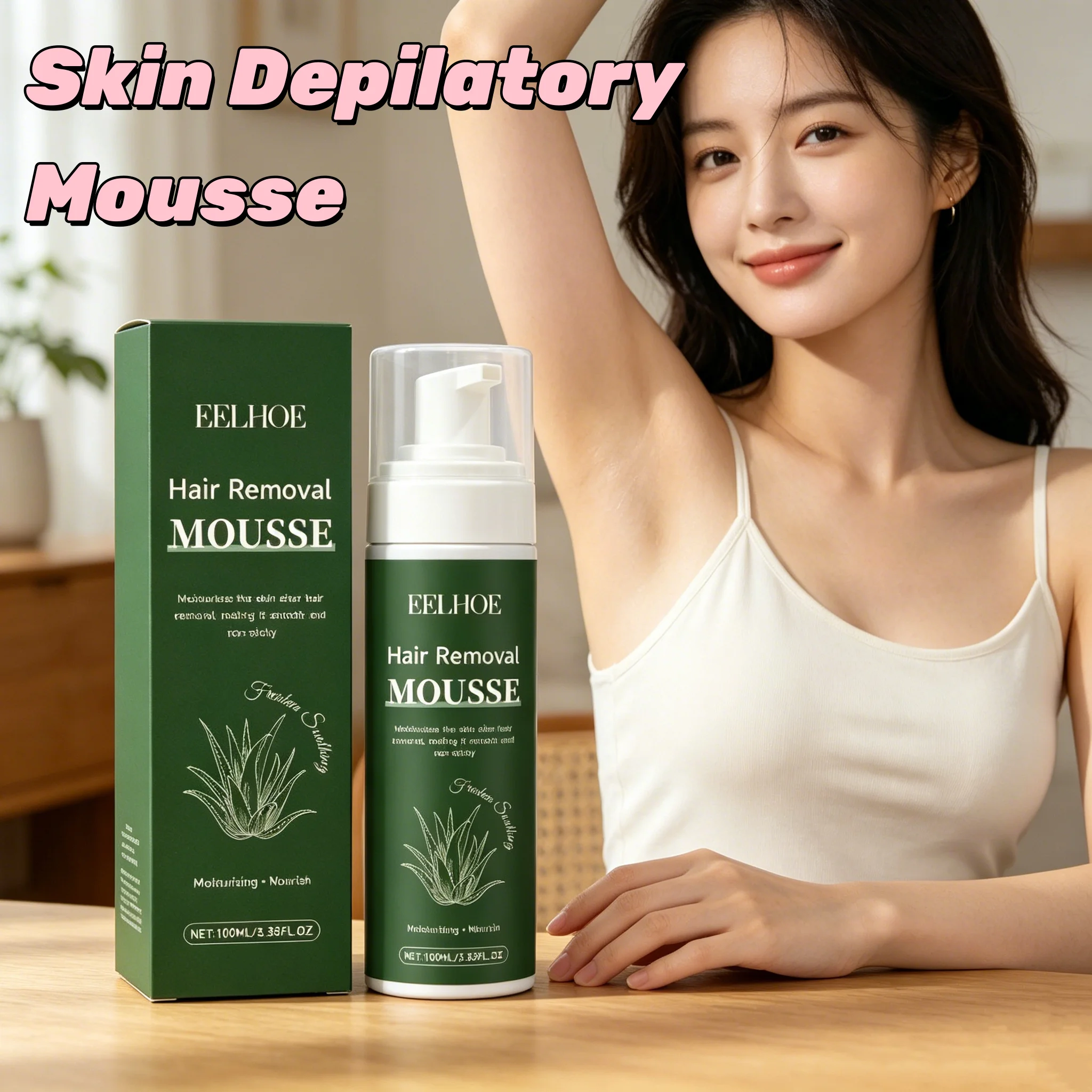 EELHOE Hair Removal Mousse Spray 5Min Fast Depilatory Foam Whole Body Smooth No Black Spots Painless For Women Men
EELHOE Hair Removal Mousse Spray 5Min Fast Depilatory Foam Whole Body Smooth No Black Spots Painless For Women Men
