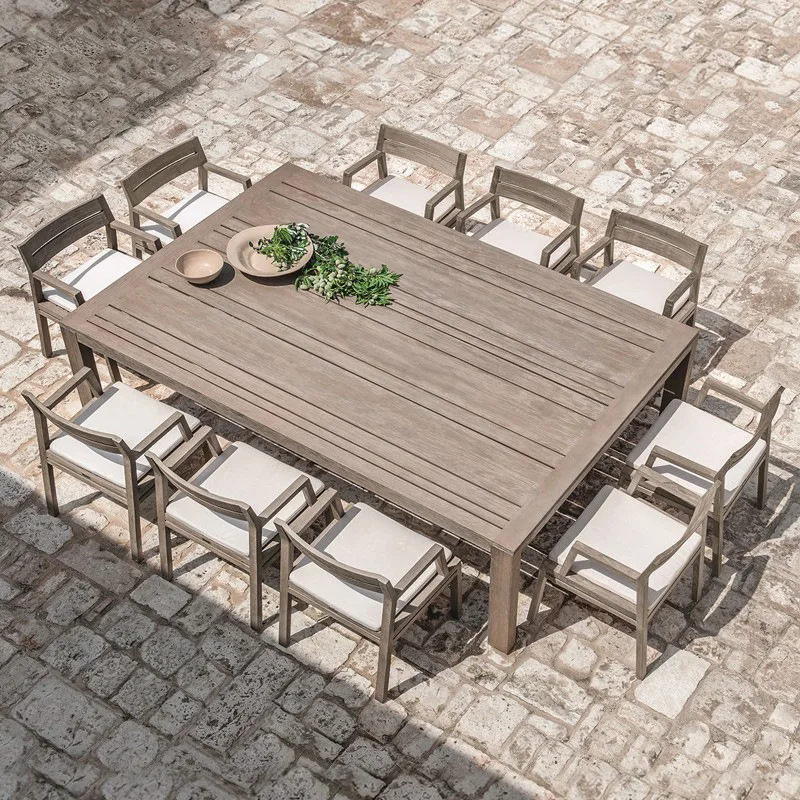 Outdoor table and chair Teak waterproof leisure courtyard Scandinavian solid wood anticorrosive round table
Outdoor table and chair Teak waterproof leisure courtyard Scandinavian solid wood anticorrosive round table