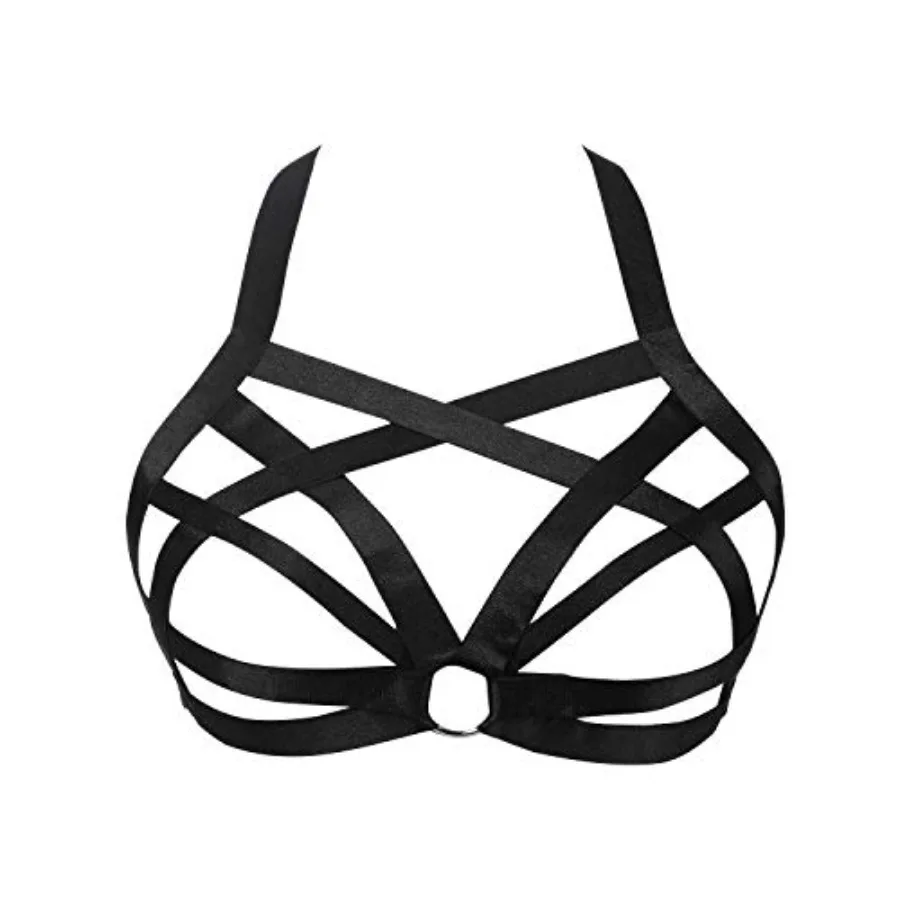 Womens Balconette Womens Bra Elastic Cupless Cage Bra Strappy Hollow Out
Womens Balconette Womens Bra Elastic Cupless Cage Bra Strappy Hollow Out