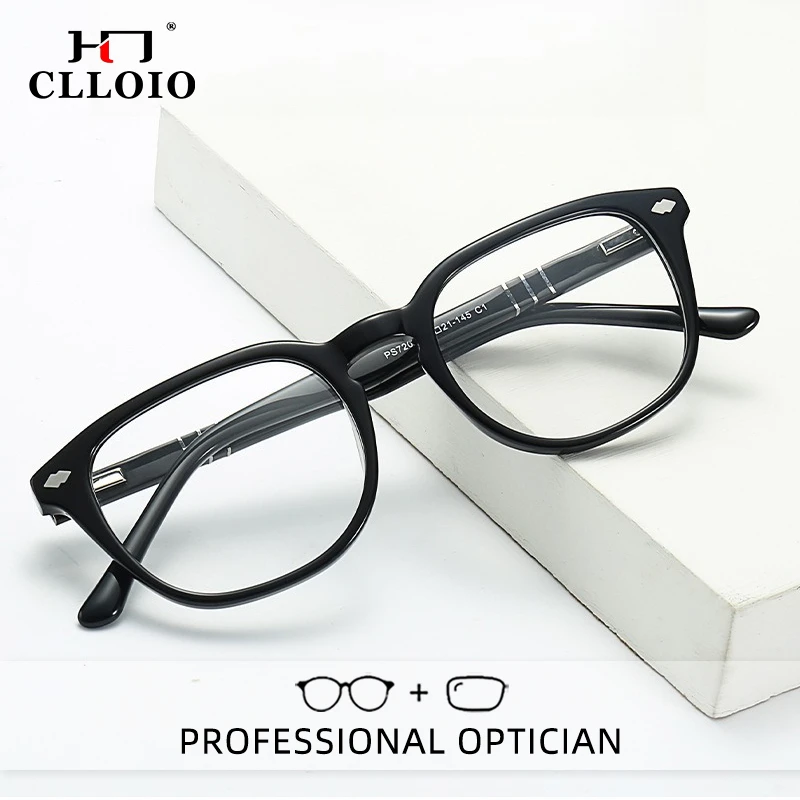 CLLOIO Retro Acetate Prescription Optical Glasses Men's Box Custom Reading Glasses Computer Anti Blue Light Myopia Eyeglasses
CLLOIO Retro Acetate Prescription Optical Glasses Men's Box Custom Reading Glasses Computer Anti Blue Light Myopia Eyeglasses