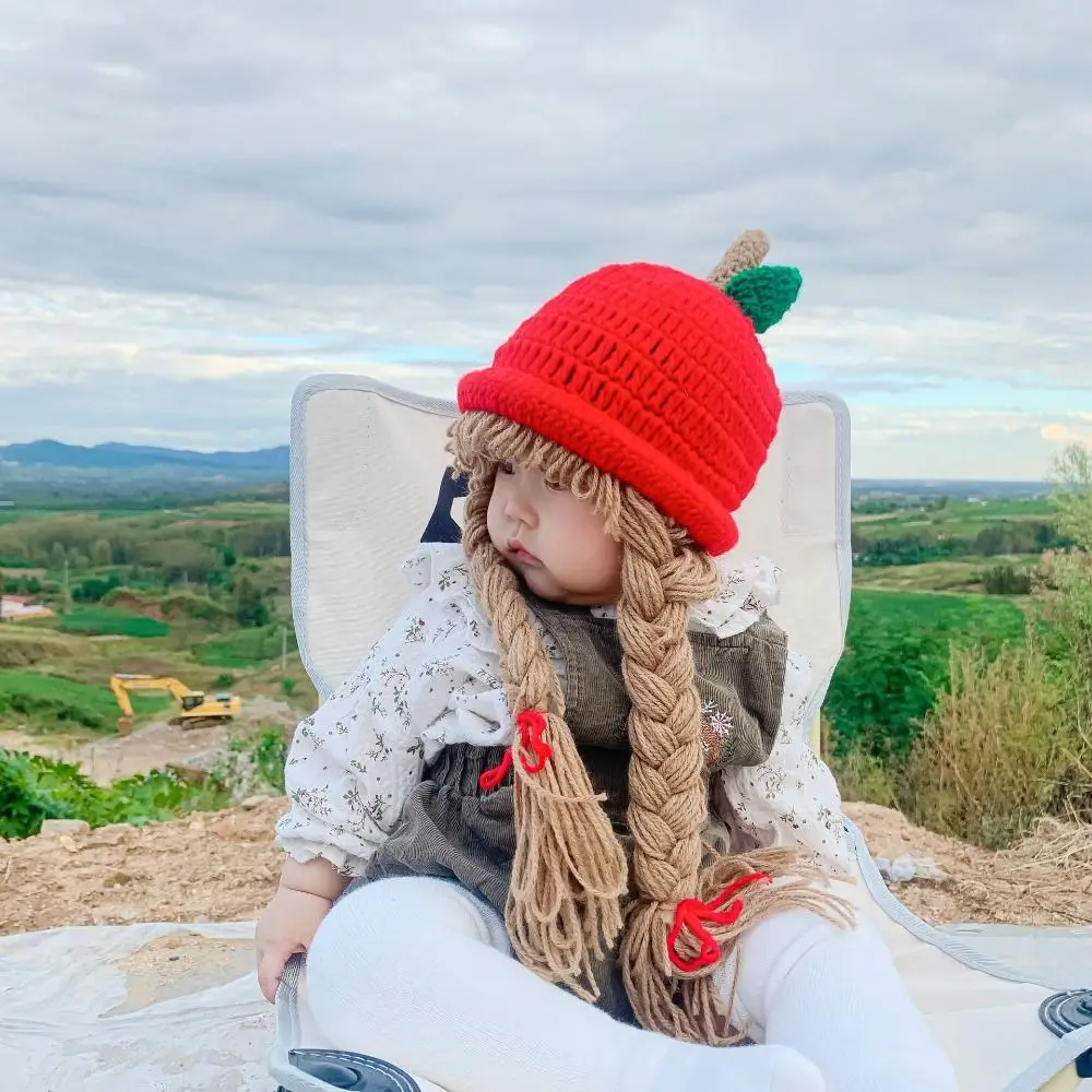 Fashion Cute Wig Princess Hat Autumn Winter Kids Accessories Knitted Hat Solid Color Breathable Ear Protection Hat
Fashion Cute Wig Princess Hat Autumn Winter Kids Accessories Knitted Hat Solid Color Breathable Ear Protection Hat