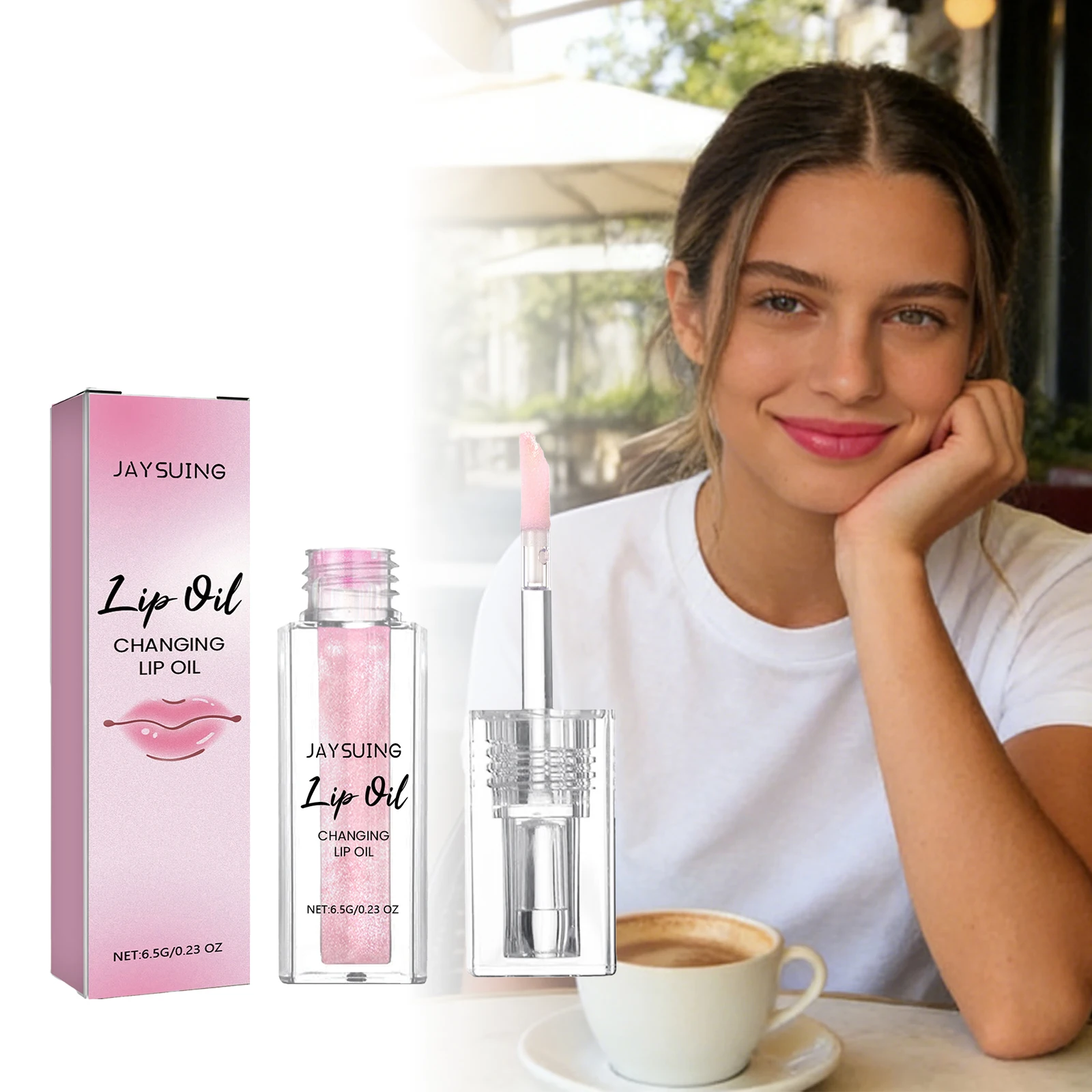 Jaysuing Color Changing Lip Oil Reduce Fine Lines Making Lips Plump Improve Elasticity Keep Moisturizing Portable Lip Care Oils
Jaysuing Color Changing Lip Oil Reduce Fine Lines Making Lips Plump Improve Elasticity Keep Moisturizing Portable Lip Care Oils