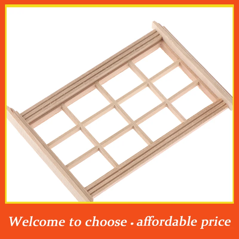*1pc new Wood 1:12Dollhouse Miniature 12-pane Wooden Window Frame Model Furniture Accessories
*1pc new Wood 1:12Dollhouse Miniature 12-pane Wooden Window Frame Model Furniture Accessories