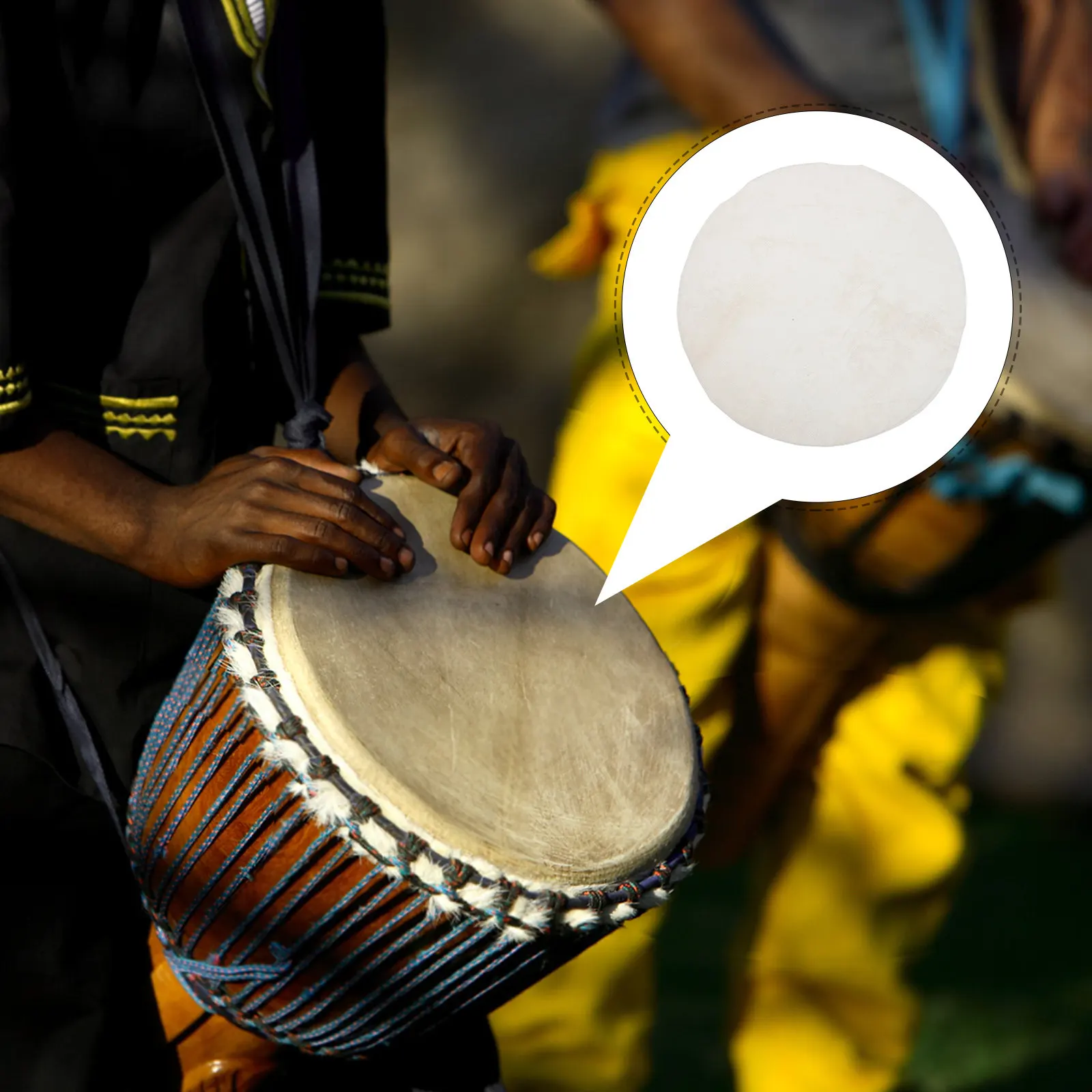 African Drum Head Goat Skin 15.7 Inch Round Handmade Djembe Skin Replacement Percussion Hand Drum Natural Sound Quality
African Drum Head Goat Skin 15.7 Inch Round Handmade Djembe Skin Replacement Percussion Hand Drum Natural Sound Quality