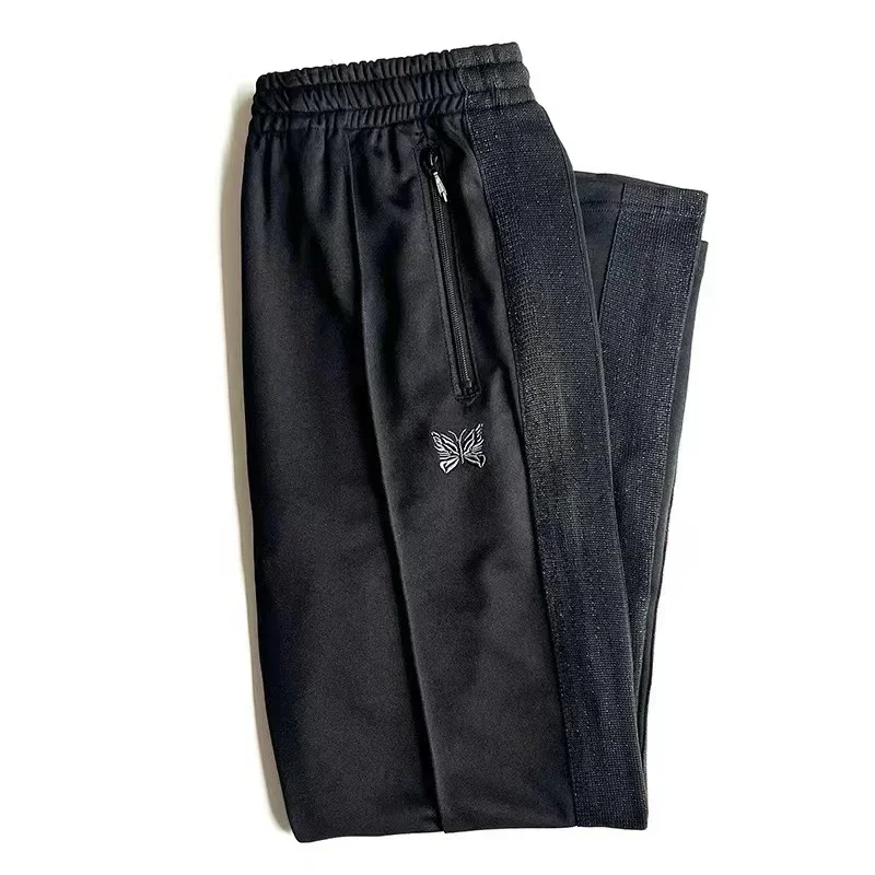 2025ss Butterfly Embroidery Black Straight Pants Men Women 1:1 With Tags Trousers AWGE Grey Striped Joggers Pants
2025ss Butterfly Embroidery Black Straight Pants Men Women 1:1 With Tags Trousers AWGE Grey Striped Joggers Pants