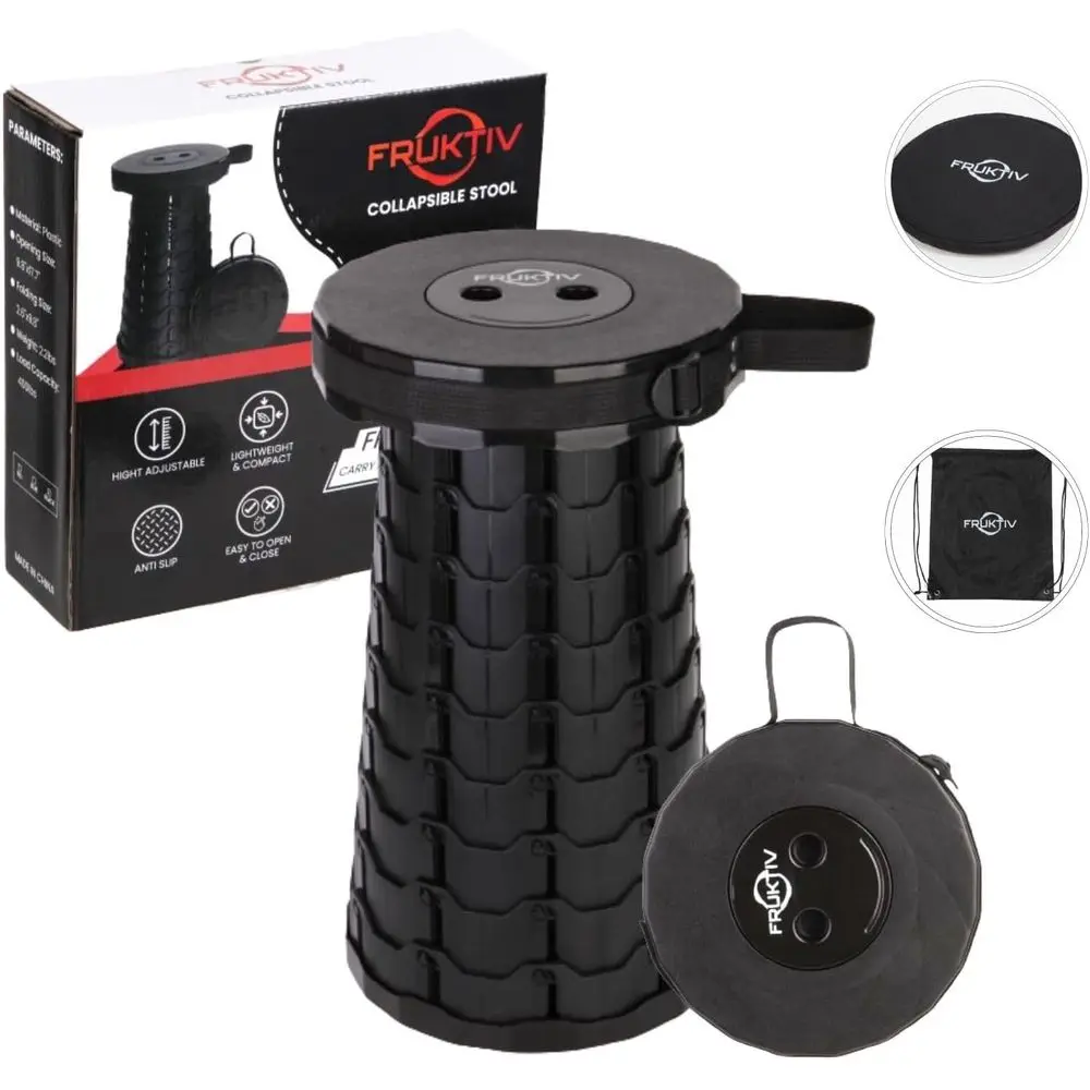 Portable and Collapsible Stool with Cushion, Carry Bag, 550lbs Capacity, Suitable for Indoor and Outdoor Use, Retractable Campin
Portable and Collapsible Stool with Cushion, Carry Bag, 550lbs Capacity, Suitable for Indoor and Outdoor Use, Retractable Campin