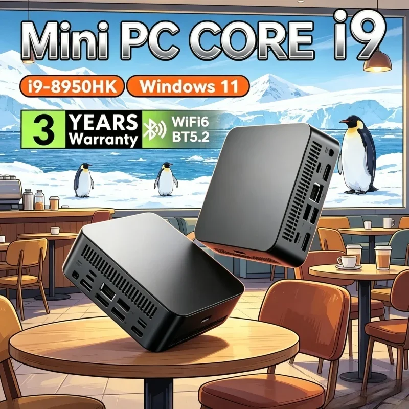 2026 Seraphic Mobile MINI PC Windows 11 Pro Core I9 8950HK RAM 1TB SSD WIFI 6 BT5.2 4K HD Effulgent Multimedia Gaming Office
2026 Seraphic Mobile MINI PC Windows 11 Pro Core I9 8950HK RAM 1TB SSD WIFI 6 BT5.2 4K HD Effulgent Multimedia Gaming Office