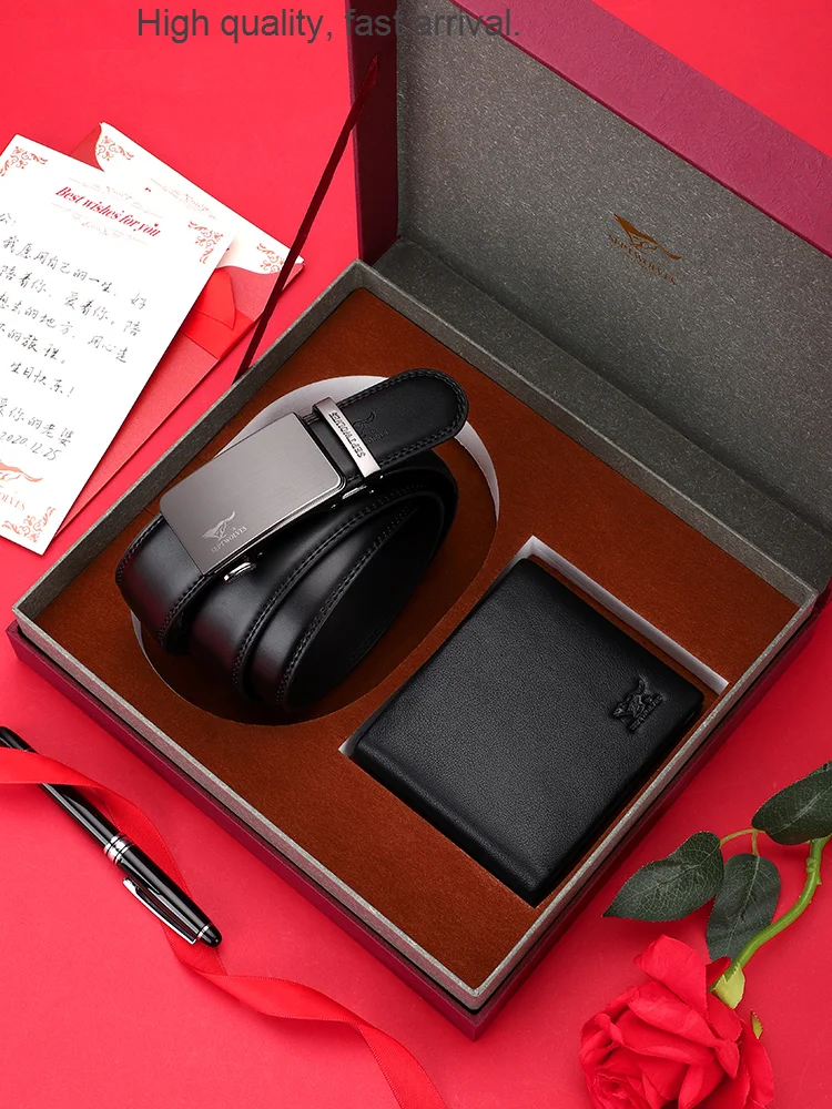 Man's Gift Set Belt Genuine Leather Customized High-End Birthday Gift for Men New buisness card holder
Man's Gift Set Belt Genuine Leather Customized High-End Birthday Gift for Men New buisness card holder