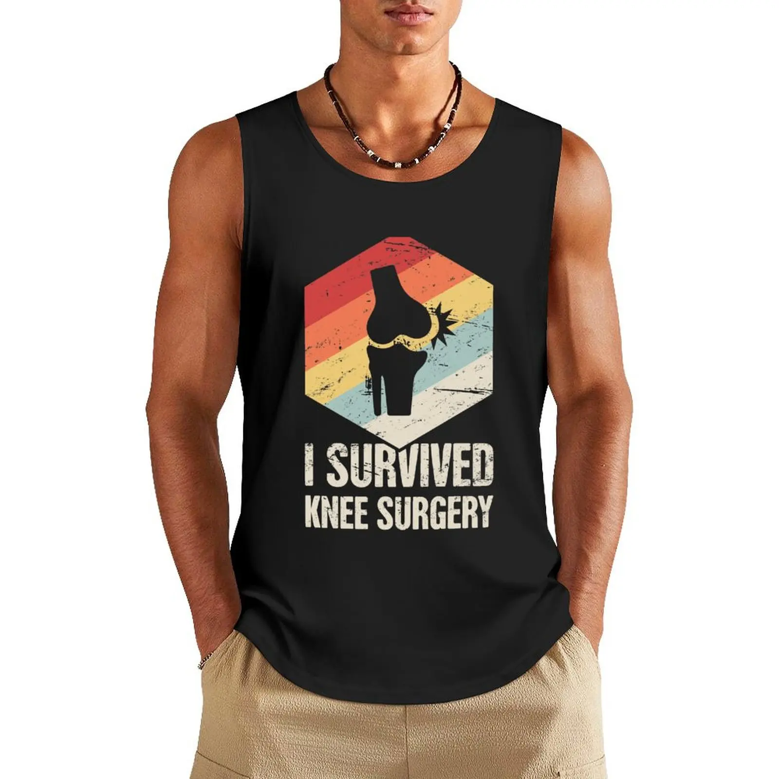 I Survived Knee Surgery Joint Replacement Tank Top T-shirts men gym clothes man sleeveless shirt man gym anime
I Survived Knee Surgery Joint Replacement Tank Top T-shirts men gym clothes man sleeveless shirt man gym anime