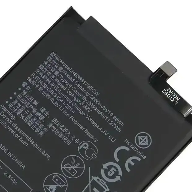 Аккумулятор высшего качества для Huawei Nova 2 CAZ-AL10 CAZ-TL00 HB366179ECW с длительным сроком службы батареи
Аккумулятор высшего качества для Huawei Nova 2 CAZ-AL10 CAZ-TL00 HB366179ECW с длительным сроком службы батареи