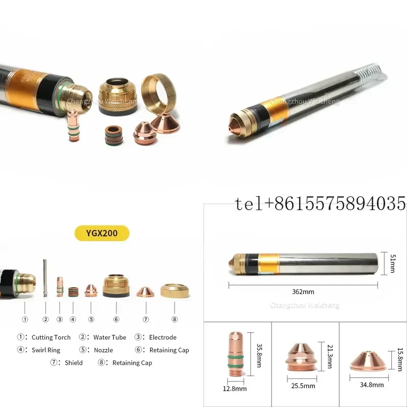 Hot High quality YGX200 plasma cutting consumables YGX200 plasma torch YGX200201 water cooling torch
Hot High quality YGX200 plasma cutting consumables YGX200 plasma torch YGX200201 water cooling torch