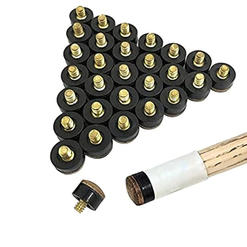10Pcs Screw-on Pool Cue Tip Hard Leather Billiard Cue Tip Replacement Easy Use
10Pcs Screw-on Pool Cue Tip Hard Leather Billiard Cue Tip Replacement Easy Use