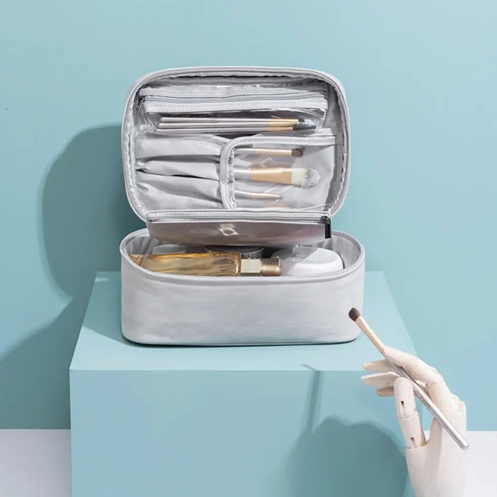 Cosmetic Bag Large Capacity Anti-soaking Ins Style Waterproof Storage Faux Leather Removable Handheld Makeup Bag for Travel
Cosmetic Bag Large Capacity Anti-soaking Ins Style Waterproof Storage Faux Leather Removable Handheld Makeup Bag for Travel