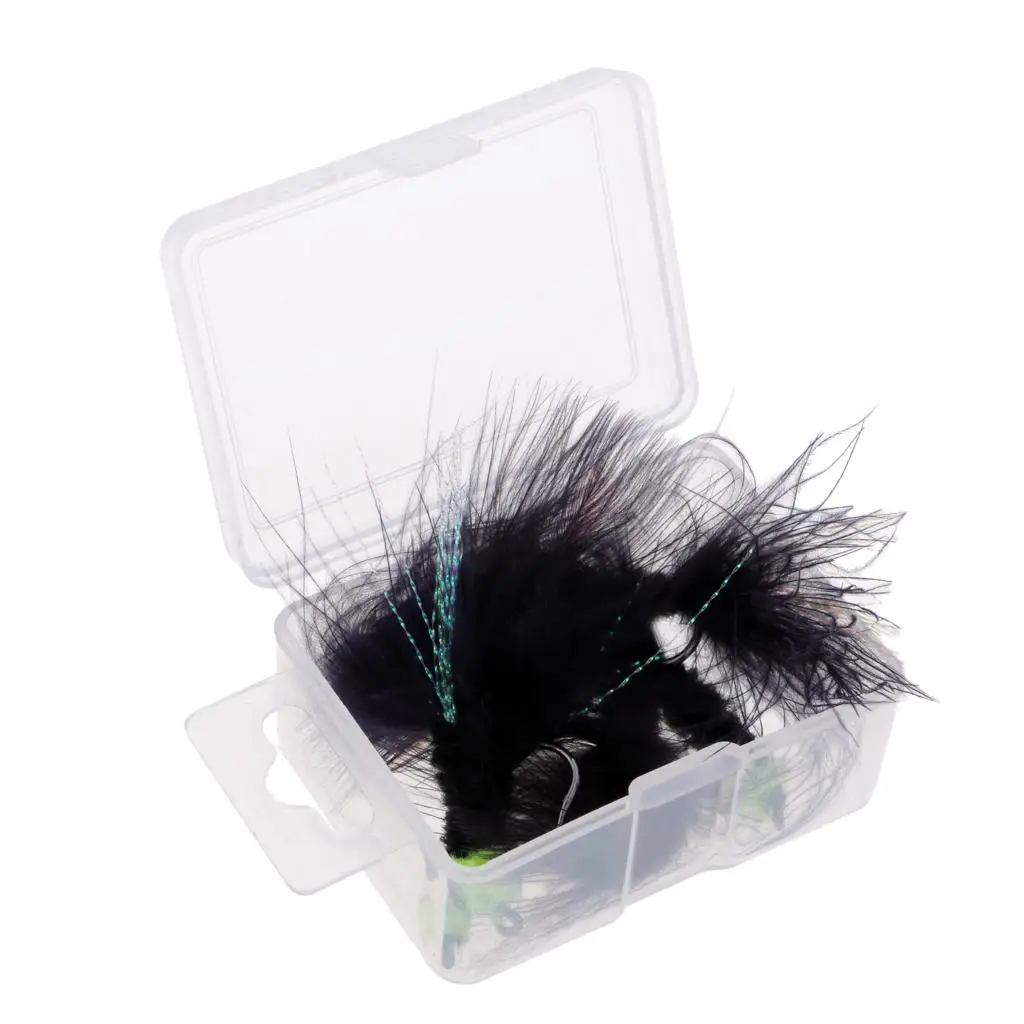 Fly Fishing Material Streamer Fly Artificial Feather Lures for Spinning Trout Fishing and Float
Fly Fishing Material Streamer Fly Artificial Feather Lures for Spinning Trout Fishing and Float