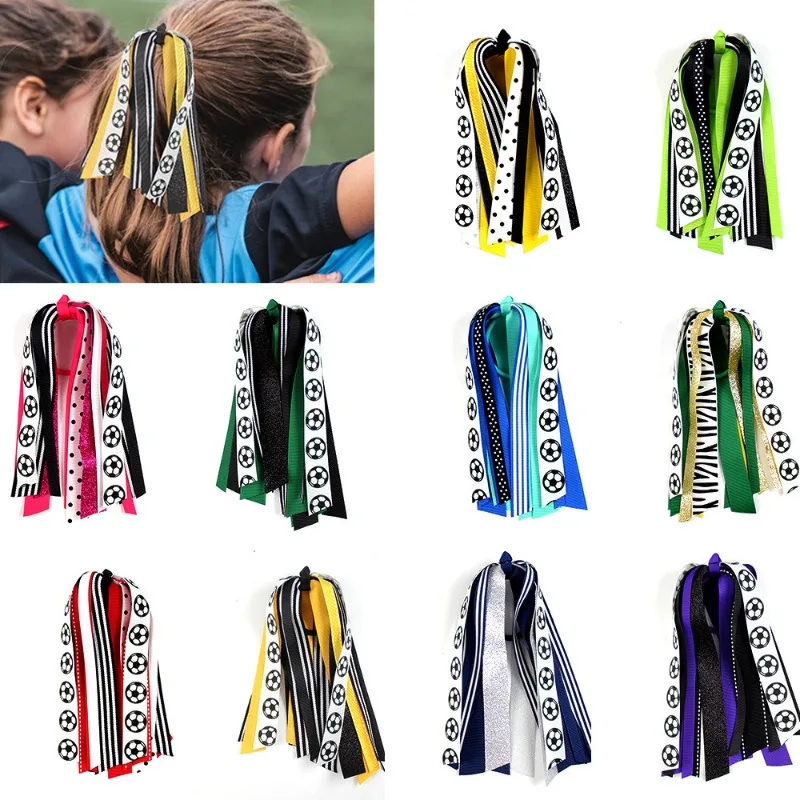 10pcs High Quality World Cup Soccer Ribbon Hair Ties Cheerleader Hair Accessories Elastic Hair Bands Sports Headwear For Girls
10pcs High Quality World Cup Soccer Ribbon Hair Ties Cheerleader Hair Accessories Elastic Hair Bands Sports Headwear For Girls