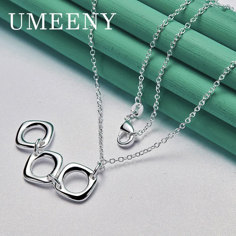 Luxury 925 Sterling Silver 16-30 Inch Delicate Square Necklace Women Fashion Accessories Gift Wedding Jewelry
Luxury 925 Sterling Silver 16-30 Inch Delicate Square Necklace Women Fashion Accessories Gift Wedding Jewelry