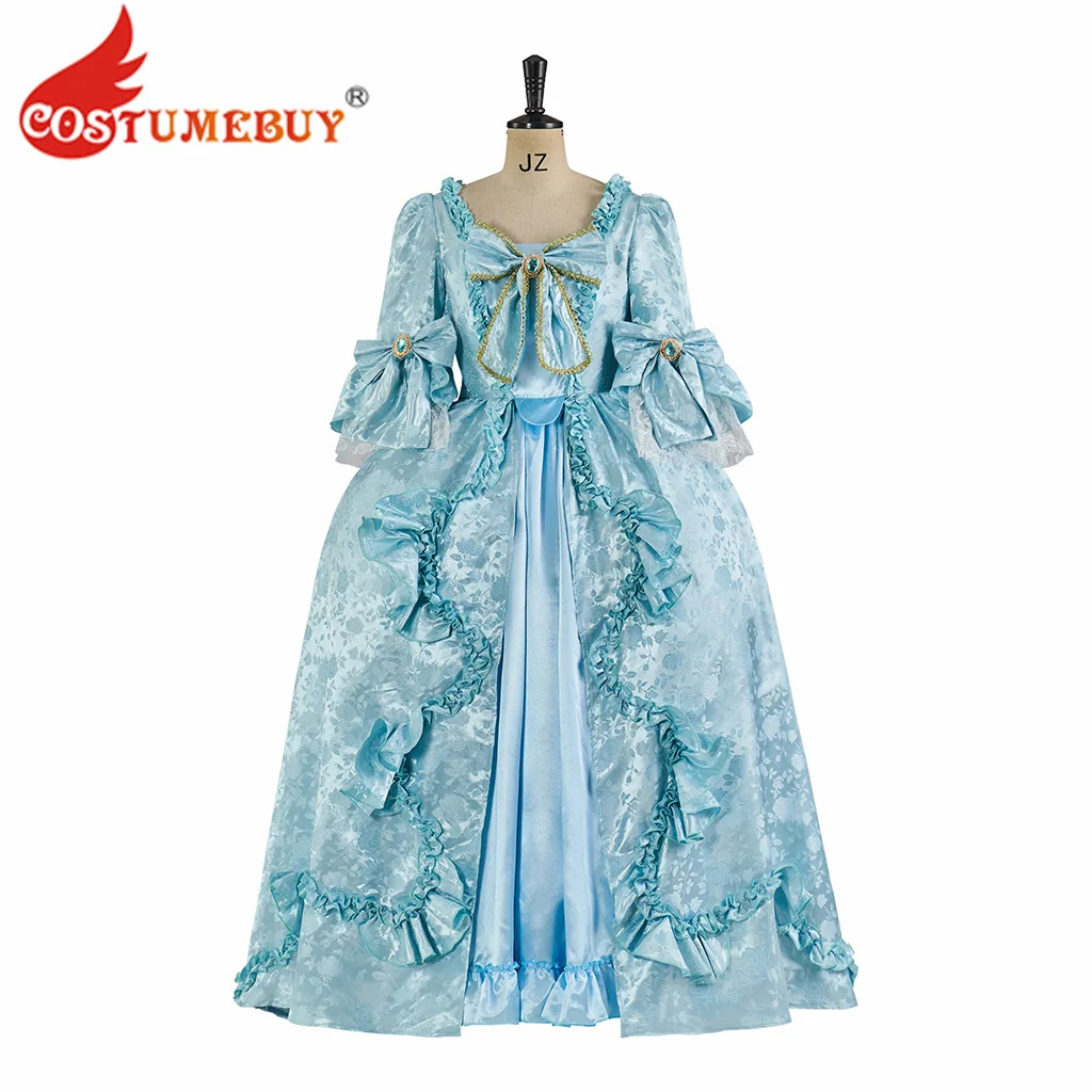 Women's Queen Marie Antoinette Rococo Blue Ball Gown Medieval Victorian Dress Costume for Adult
Women's Queen Marie Antoinette Rococo Blue Ball Gown Medieval Victorian Dress Costume for Adult