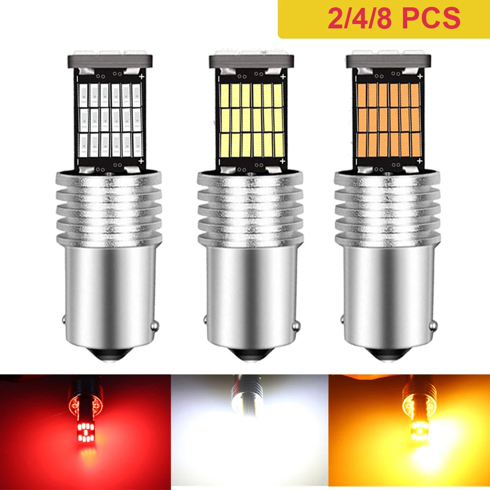 2 / 4 / 8 PCS Светодиодные лампы P21W Ba15s 1156 1157 Bay15d Canbus 12V 45SMD 6500K Светодиодные лампы заднего хода
2 / 4 / 8 PCS Светодиодные лампы P21W Ba15s 1156 1157 Bay15d Canbus 12V 45SMD 6500K Светодиодные лампы заднего хода