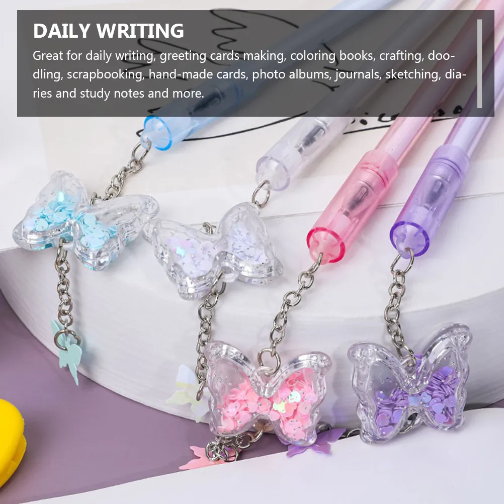 1Set Butterfly Pendant Gel Ink Pen Random Color Stylish Gel Pen for Students Office Creative Writing Smooth Ink
1Set Butterfly Pendant Gel Ink Pen Random Color Stylish Gel Pen for Students Office Creative Writing Smooth Ink