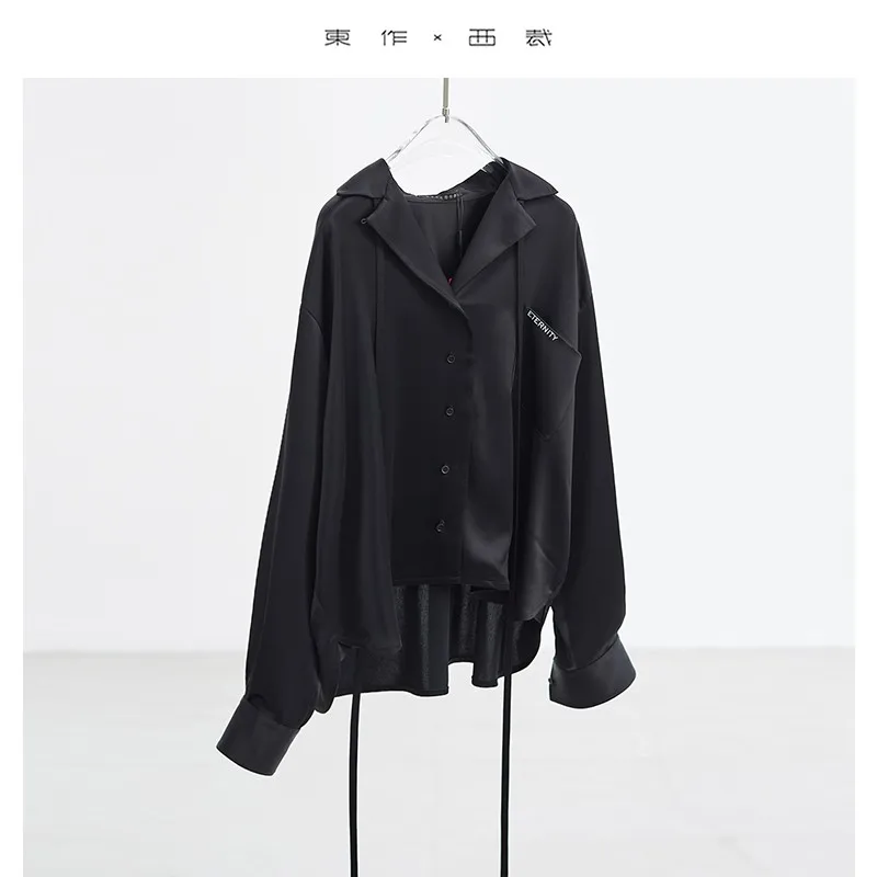 Women's Triacetate Long-Sleeved Lace-Up Shirt Loose Versatile Top Summer New Style
Women's Triacetate Long-Sleeved Lace-Up Shirt Loose Versatile Top Summer New Style
